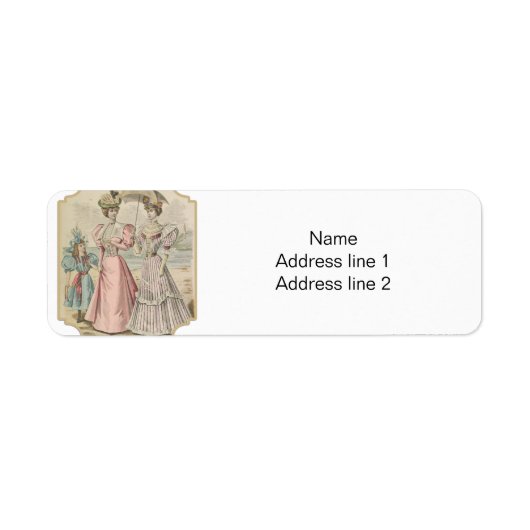 Ein Viktorianisches Rückgabeadressen-Label für ein (Vorne)