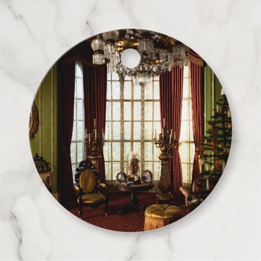 Ein Viktorianisches Weihnachten - Anpassbare Liebe Geschenkanhänger (Vorderseite)