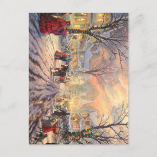 Ein viktorianisches Weihnachten Postkarte