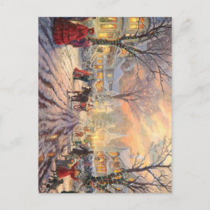 Ein viktorianisches Weihnachten Postkarte