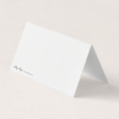 Ein Viktorianisches Weihnachtsfest - Maßgeschneide Visitenkarten (Rückseite)