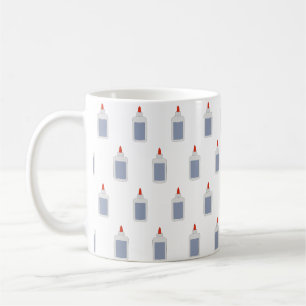 Ein Vintage-Schulkleber aus den 80er, 90er Jahren Kaffeetasse