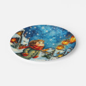 EIN VINTAGER JUNGS-CHRISTMAS ~ Niedlich ~ Pappteller (Schrägansicht)