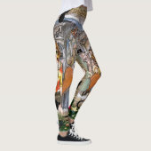 Ein Vintager Kunstdruck Leggings (Rechts)