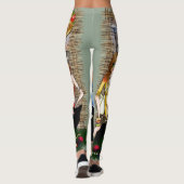 Ein Vintager Kunstdruck Leggings (Rückseite)
