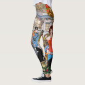 Ein Vintager Kunstdruck Leggings (Links)