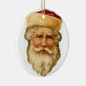 Ein Vintager Santa Keramik Ornament (Rechts)