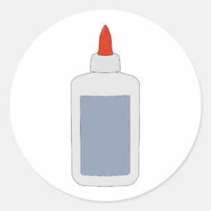 Ein Vintager Schulleim aus dem 80er der 90er Jahre Runder Aufkleber