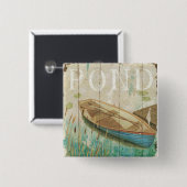 Ein Vintager Teich Button (Vorne & Hinten)