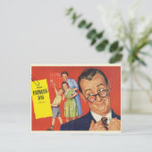 Ein Vintager Vater Postkarte (Stehend Vorderseite)
