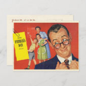 Ein Vintager Vater Postkarte (Vorne/Hinten)