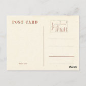 Ein Vintager Vater Postkarte (Rückseite)