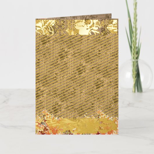 Ein Vintages Blumenmuster mit aufwändiger brauner  (Vorderseite)