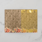 Ein Vintages Blumenmuster mit aufwändiger brauner  (Äußere Ablage)