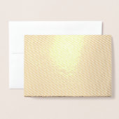 Ein Vintages Blumenmuster mit aufwändiger brauner Folienkarte (Vorderseite mit Umschlag)