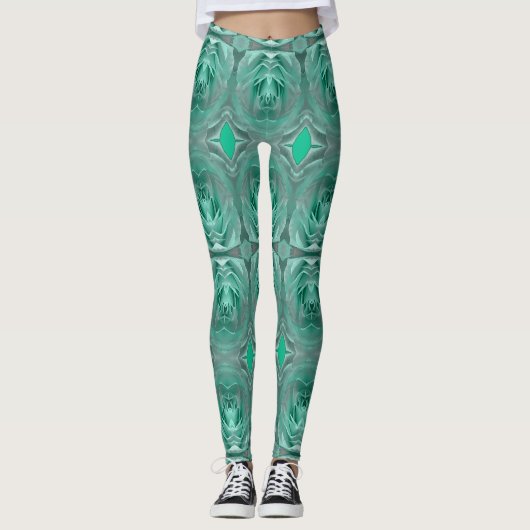 Ein Vintages Blumenmuster "Ratti_Creative_Arts" Le Leggings (Vorderseite)