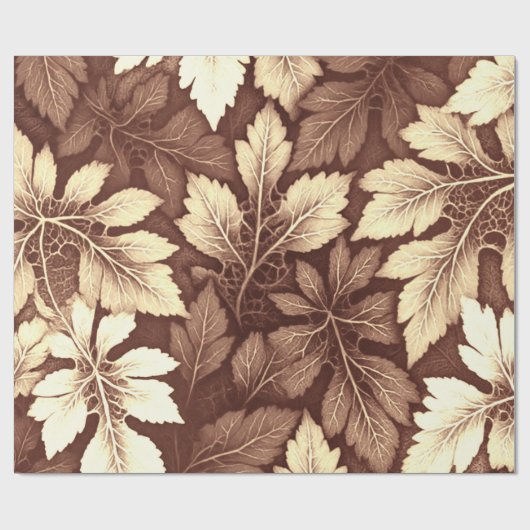 Ein Vintages braunes klassisches Design Geschenkpapier (Flach)
