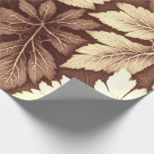 Ein Vintages braunes klassisches Design Geschenkpapier (Ecke)