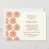 Ein Vintages Damaskus-Probe-Dinner Einladung (Vorderseite)