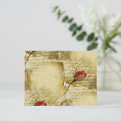 Ein Vintages Liebe Postkarte (Stehend Vorderseite)