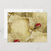 Ein Vintages Liebe Postkarte (Vorne/Hinten)
