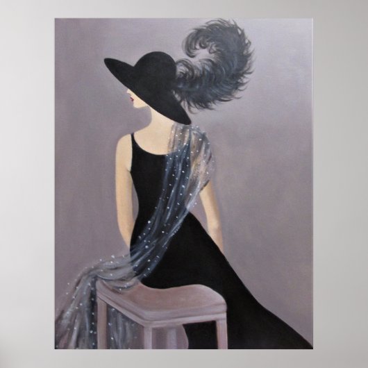 EIN VINTAGES MODELL POSTER (Vorne)