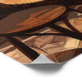 Ein Vintages Nizza, Frankreich Poster (Ecke)