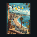 Ein Vintages Nizza, Frankreich Postkarte<br><div class="desc">Mit dieser charmanten,  Vintagen Postkarte aus Nizza können Sie in die Vergangenheit zurückreisen. Diese qualitativ hochwertige Postkarte zeigt eine schöne Abbildung,  die das Wesen dieses ikonischen Zieles erfasst. Ideal,  um Gruß von Ihren Reisen zu verschicken oder eine Touch französischen Flairs zu Ihrem Zuhause Dekor hinzuzufügen.</div>