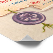 Ein Vintages Ostern Christlich Poster (Ecke)