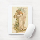 Ein Vintages Ostern des Osterangels Mousepad (Mit Mouse)