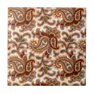 Ein Vintages Paisley-Muster 2 Fliese