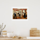 Ein Vintages Theaterposter der Frau Poster (Küche)