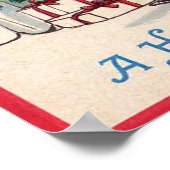 Ein Vintages Weihnachtsgedicht drucken Poster (Ecke)