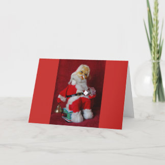 Ein Vintages Weihnachtsspielzeug Karte