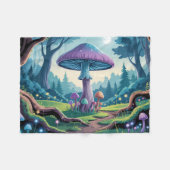 Ein violetter Pilz Fleecedecke (Vorderseite (Horizontal))
