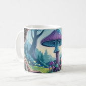 Ein violetter Pilz Kaffeetasse (Vorderseite Links)