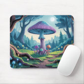 Ein violetter Pilz Mousepad (Mit Mouse)