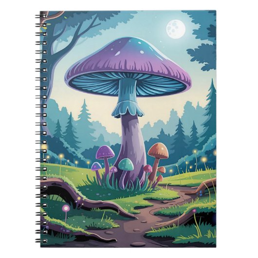 Ein violetter Pilz Notizblock (Vorderseite)
