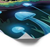 Ein violetter Pilz Poster (Ecke)