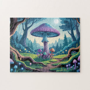Ein violetter Pilz Puzzle