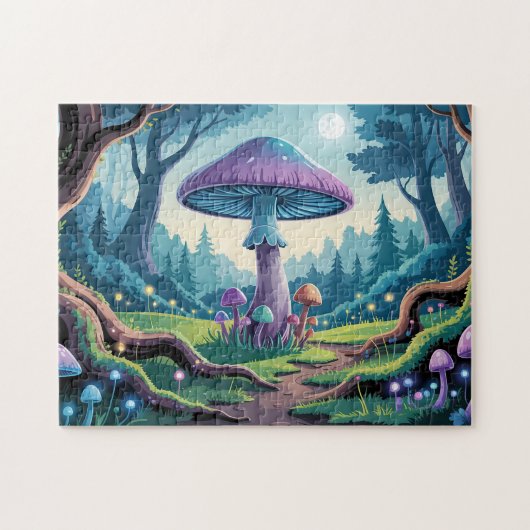 Ein violetter Pilz Puzzle (Horizontal)