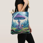 Ein violetter Pilz Tasche (Von Nahem)