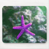 Ein violetter Seestern am felsigen Strand Mousepad (Vorne)