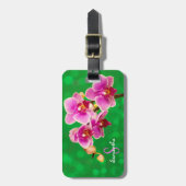 Ein violettes Orchideen-Gepäckanhänger Gepäckanhänger (Vorderseite vertikal)