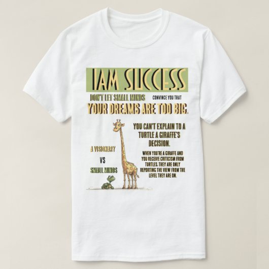 EIN VISIONÄR T-Shirt (Design vorne)
