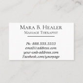 *~* ein visitenkarte (Rückseite)