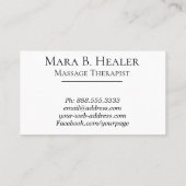 *~* ein visitenkarte (Rückseite)