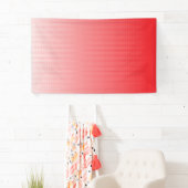 Ein visuell ansprechendes, rot-weiß gestreiftes Ba Banner (Insitu)