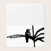 Ein Vogel auf dem Zweig (Außenseite Aufgefaltet)