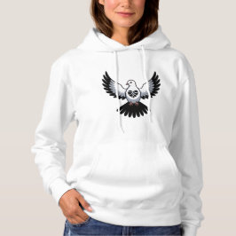 ein Vogel, dessen Flügel weit verbreitet sind, T - Hoodie